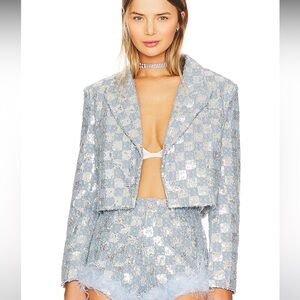 Revolve Skylar Jacket in Blue
Line & Dot. Size S. NWT